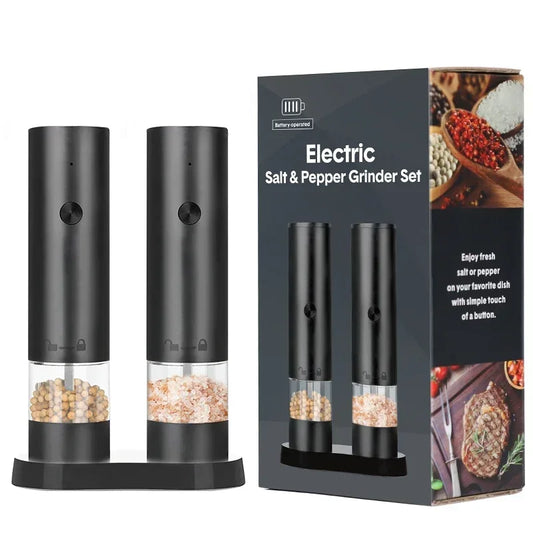 Electric salt and pepper grinder